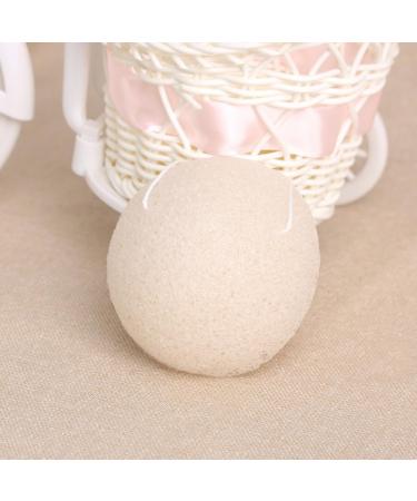 Beavorty Facial Sponge Korean Facial Sponge Natural Facial Facial Cleansing Facial Cleaning Sponge soonges Cleansing Cotton face White