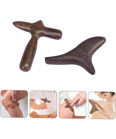 Lurrose Wooden Massage Tools - 2-Piece Stick Scrub & Foot Roller Massager for Manual Body & Face Massage | Buy Internationally - Buy Online on GoSupps.com
