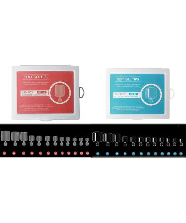 240Pieces False Toe Nails Full Cover Clear Press On Fake Toenail Foot Nail Art Tips Manicure Tools Artificial False Nail False Nails Toe Nails Flat Shape Wearable Nails - Buy Online on GoSupps.com