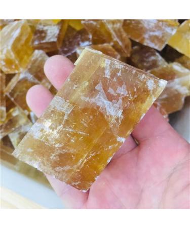 Natural Crystal Rough Natural Yellow Rough Selenite Slab Transparent Gypsum Specimen Can be Used for (Size : 200) (Size : 200) - Buy Online on GoSupps.com