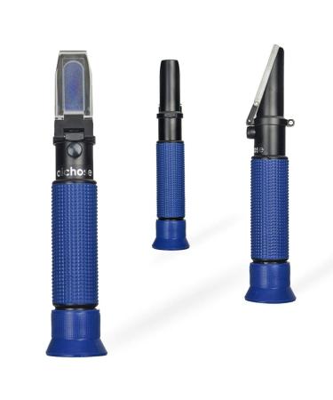 Aichose Salinity Refractometer for Seawater and Marine Fishkeeping Aquarium, Saltwater Pool, with ATC Function, Dual Scale: Salinity 0-100 and Corresponding Specific Gravity