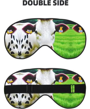 Cow Patterns Print Double-Sided Eye Mask Soft and Light Blocking for Enhancing Sleep Quality - Buy Online on GoSupps.com