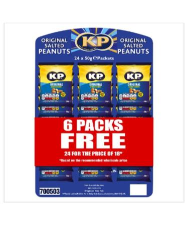 KP Original Salted Peanuts 50g x Case of 21