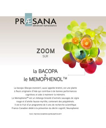 PRAESANA - Memory - Supports Cognitive Performance - Dietary Supplement - 3 Tablets/day - 30 Day Program - Made in France - Buy Online on GoSupps.com