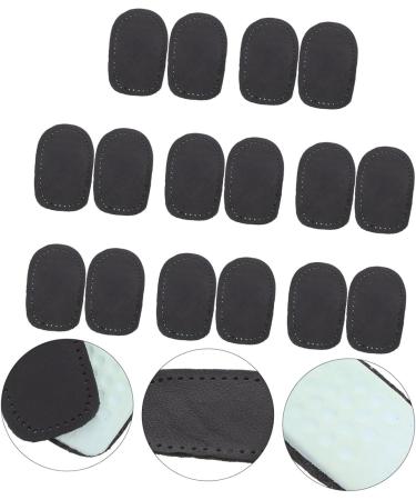 NOLITOY Heel Pad Set - 8 Pairs Shock-Absorption Rear Half Pads for High-Heeled Shoes - Comfort Sole Inserts in Black (9.52x7x0.8cm) - Perfect for Foot Support - Buy Online on GoSupps.com