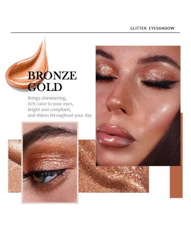 6Pcs Liquid Glitter Eyeshadow & Eyeliner Set - Silver & Gold Palette | Shimmer, Sparkle, and Metal Glitter Eyeshadow Sticks - Longwear Formula - Buy Online on GoSupps.com