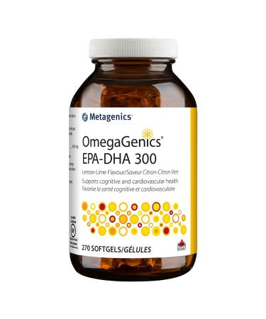 Metagenics - OmegaGenics EPA-DHA 300 - Fish Oil Supplement - Lemon/Lime - 270 Softgels