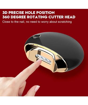 Electric Nail Clippers Automatic Electric Nail Files Professional Nail Cutter for Men Women Children Elderly Adults Manicure Cordless Curved Design USB Battery Operated (Black) - Buy Online on GoSupps.com