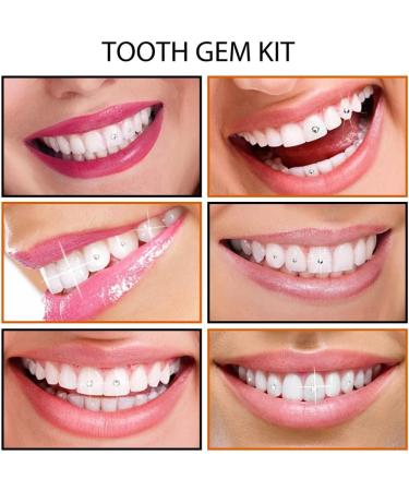 Tooth Gemstone Set - DIY Tooth Jewelry Kit with Glue & Light Hardening - Perfect for Halloween Decoration - Buy Online on GoSupps.com