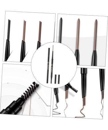 PLAFOPE 2 1 Eyebrow Makeup Tools Automatic Rotating Pencil Make up Kit Pencil Brush Microblading Pencil 1 count (Pack of 1) Grey - Buy Online on GoSupps.com