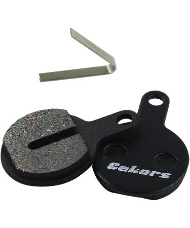 Gekors Semi-Metallic Disc Brake Pads for Tektro Lyra - 1 Pair (Black) with Spring | High Performance Bike Braking Solution - Buy Online on GoSupps.com