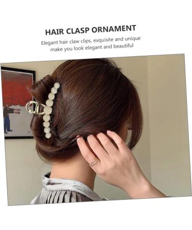 POPETPOP 1pc hairpin pearl headpiece korean hair accessories claw clips for hair metal hair clip hair claw clips women hair accessories Lady Headdress Claw Hair Clips Girl Hair Accessory - Buy Online on GoSupps.com