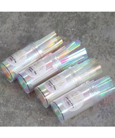 8 Colors Hot Summer Wraps Design Aurora Film Holographic Nail Stickers Ice Cube Glass Paper Nail Foil Sparkly(K02) - Buy Online on GoSupps.com