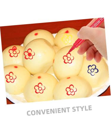MOLUCKFU 6pcs Biscuits Cake Boxes Decor Double-tips Food Markers Edible Marker Edible Food Pens Plastic - Buy Online on GoSupps.com