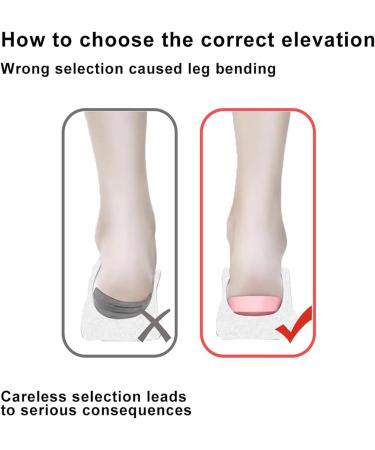 Correct Position Heel Lift Inserts - 1 Height Pink - Heel Cushioning for Spurs, Pain, Plantar Fasciitis - Buy Online on GoSupps.com