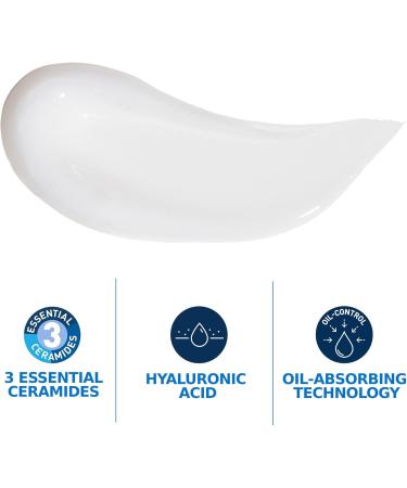 CeraVe Oil Control Gel-Cream Moisturiser With Oil Absorbing Technology & Ceramides For Combination and Oily Skin 52ml - Buy Online on GoSupps.com