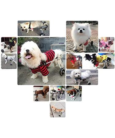 Dog Wheelchair Aluminum Alloy Pet Wheelchair 2-Wheel Full Support Pet Rehabilitation Wheelchair Pet Wheelchair Cart for Hind Leg Rehabilitation Disabled Dog Medium - Buy Online on GoSupps.com