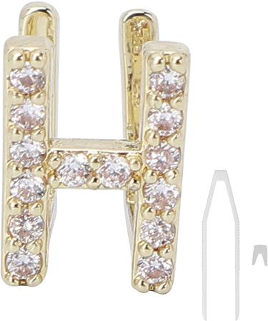 Hip Hop Tooth Brace Capital Letter H Halloween Decoration with Easy Wearfor Hip Hop Fashion Shows or Music Concerts (Gold) - Buy Online on GoSupps.com