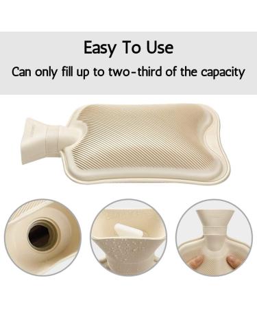 Olivia Rocco Rainbow Tie Dye Faux Fur Hot Water Bottle with Pom Poms - Thermotherapy Plush Fleece Hand & Feet Warmer for Pain Relief - Winter Gift - Buy Online on GoSupps.com