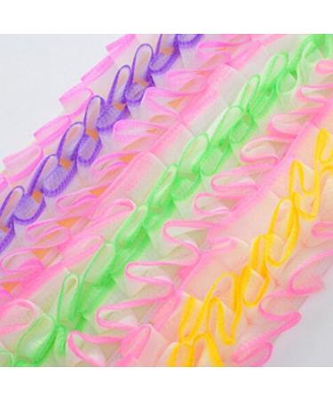 Flower Back Strap Towel - Soft Exfoliating Shower Sponge with Long Handle for Bath & Body Care | Ideal for All Skin Types - Buy Online on GoSupps.com