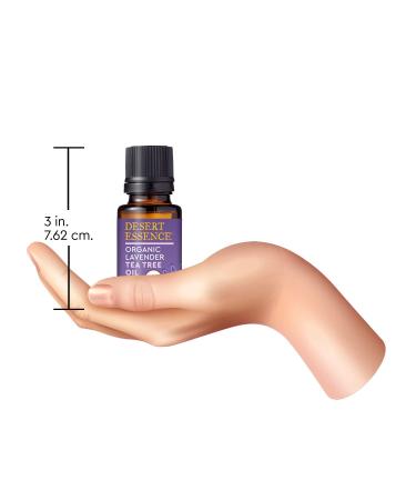 Desert Essence Organic Lavender Tea Tree Oil - 0.6 fl oz (18 ml) | Natural Skin Care - Buy Online on GoSupps.com