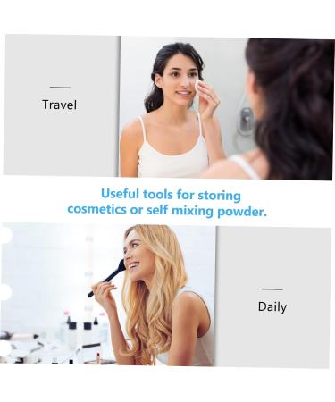FOMIYES 2pcs Elastic Mesh Loose Powder Box Empty Powder Case Body Powder Puff Powder Puff Pad DIY Abs 1 g (Pack of 1) Black - Buy Online on GoSupps.com