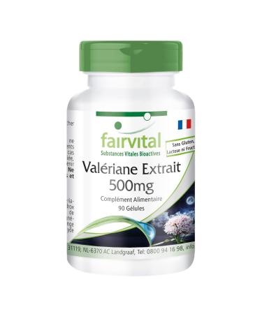 Fairvital | Valerian 500mg - set for 3 months - VEGAN - high dose - 4 times concentrated 90 Capsules- valerian root extract