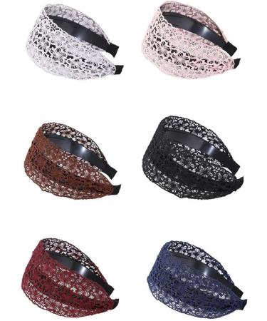 Black Flower Lace Hair Hoop for Women and Girls - Wide Headband for Makeup, Washing Face, and Hair Accessorizing - Buy Online on GoSupps.com