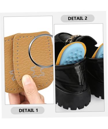NOLITOY Heel Pad Insoles - Comfortable High Heel Inserts for Women & Men | Non-Slip Microfiber Leather Shoe Inserts | 5 Pairs - Buy Online on GoSupps.com