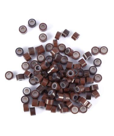Buy FILFEEL Hair Extension Kit - 100PCS Dark Brown Silicone Beads Microrings Hook Needle Pull Loop & Plier Tool for Seamless Extensions - Buy Online on GoSupps.com