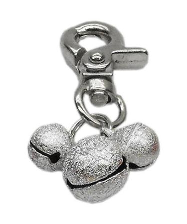 Mirage Pet Products Lobster Claw Bell Charm for Pets, Silver