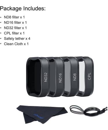 Soonsun 4-Pack Lens Filter CPL ND8 ND16 ND32 for GoPro Hero 5 6 7 Black - ND & CPL Filter Kit for GoPro Hero 5 6 7 Black Camera - Buy Online on GoSupps.com