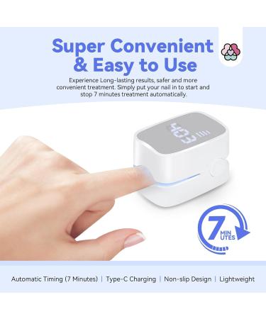 SAVILAND Nail Fungus Cleaning Device Faster: Max-Effective 905nm Infrared Light 470nm Blue Light Defeat Fungi Nail Fingernail Fungus Toenail Fungus Safer Painless Rechargeable Fungi Cure Home Use - Buy Online on GoSupps.com