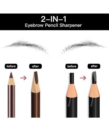 SUSROM 2-in-1 Eyebrow Pencil Sharpener for Wooden & Waterproof Peel-Off Pencils - Multi-Functional Duckbill Cosmetic Tool - Buy Online on GoSupps.com