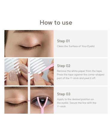 Eye Charm Double Eyelid Tape - Invisible Lifting Strips for Hooded Eyes | 220p Double-Sided 3mm Eyelid Lifter for Droopy Eyelids - Buy Online on GoSupps.com