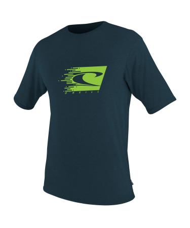 O'Neill Wetsuits Boys' Youth Hybrid Short Sleeve Sun Shirt Cadet Blue 12