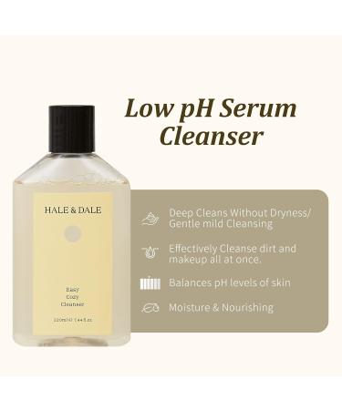 HALE&DALE Easy Cozy 2 in 1 Cleanser - Cypress Phyton Serum Face Wash | Natural Vegan Cruelty-Free Sulfate-Free K-Beauty - 7.44 fl. oz - Buy Online on GoSupps.com