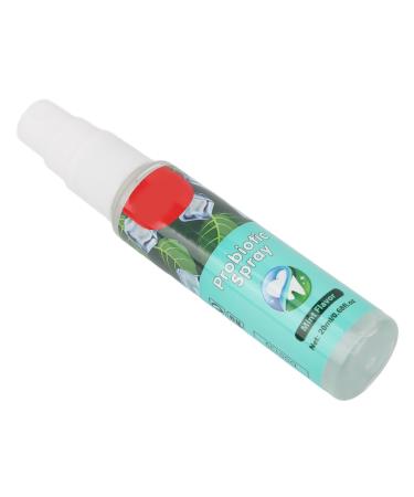 Mouth Freshener Spray Relieve Dry Mouth Oral Spray Refreshing Odor Removal Mint Ingredients 20ml Portable Long Lasting for Dating