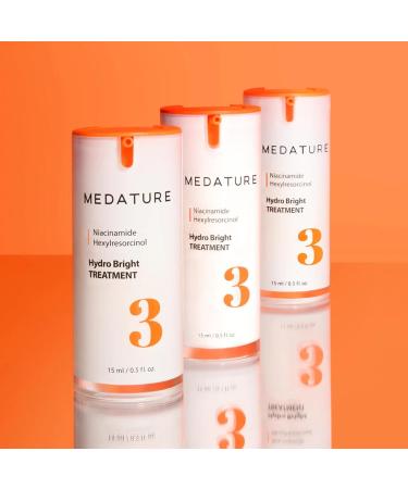 Medature Hydro Bright Serum Even Tone Facial Serum with Hexylresorcinol Niacinamide & Squalane | Lightweight Hydrating Formula for Dull Uneven Skin Hydro Bright Treatment - Buy Online on GoSupps.com