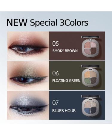 CARSLAN 4 Color Nude Eyeshadow Palette 12H Longlasting Highly Pigmented Shades with Matte, Glitter, & Shimmer Finishes - Peacock Green - Buy Online on GoSupps.com