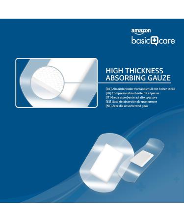 Amazon Basic Care Waterproof Plasters - Transparent Second Skin High Protection 35 Pieces Per Pack - International Shipping Available - Buy Online on GoSupps.com