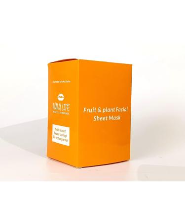 24-Piece Premium Facial Sheet Mask Set | Hydrating Moisturizing & Brightening | Cruelty-Free with Strawberry Honey Orange Lemon Vit C Aloe Vera & Tomato - Buy Online on GoSupps.com