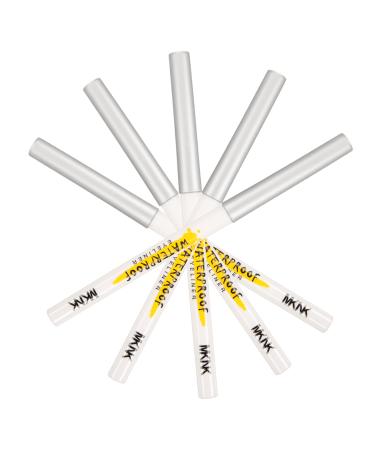 Beavorty Eye Shadow Cosmetics 5pcs White Lying Silkworm Pen Highlighters Crayons Xmas Tree Concrete Makeup Pencil Girl Eyes Tool