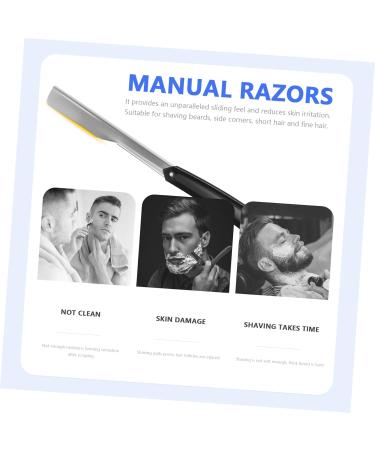 Frcolor 3-in-1 Hand Razor & Eyebrow Trimmer - Safe Old-Fashioned Razor for Men | International Shipping Available - Buy Online on GoSupps.com
