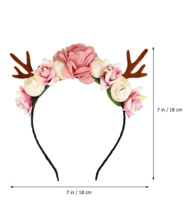 Elk Antler Headband | Floral Crown Headpiece for Carnival & Festival | Unique Hair Accessories - Buy Online on GoSupps.com