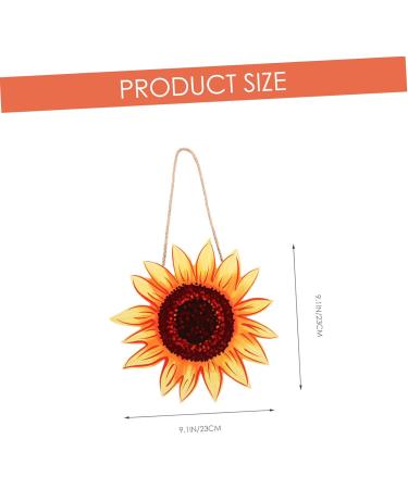 ABOOFAN Sunflower Listing Emblems Wooden Decor Flowers Front Porch Sunflower Wall Art Household Decorations - Buy Online on GoSupps.com