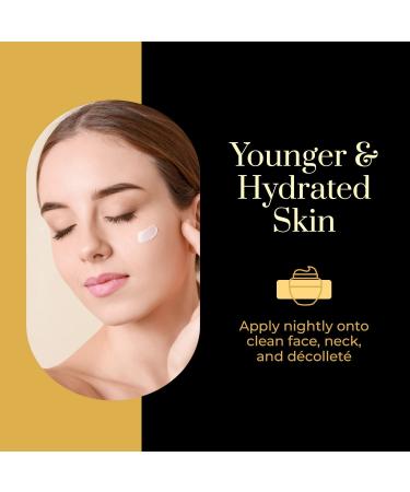 Clear Beauty 24K Gold Collagen & Squalene Daily Face Moisturizer - Hydrating, Firming & Brightening Anti-Aging Cream - Buy Online on GoSupps.com