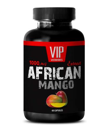 MANGO African Seed Extract - Pure African 1000mg 4: 1 Extract - Weight Loss - African African Extract Irvingia Gabonensis - African Pills - 1 Bottle 60 Capsules