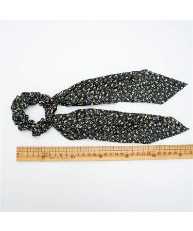 5 Pcs Floral Hair Scarf with Ribbon Bow - Chiffon Hair Scrunchies for Women and Girls - Buy Online on GoSupps.com