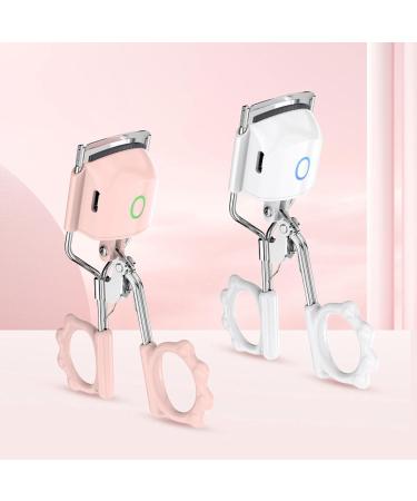 Heated Eyelash Curler Rechargeable Dual Temperature Heated Eyelash Curler Curls Quickly Type C Charging Portable Eyelash Curler Tool (#2) - Buy Online on GoSupps.com